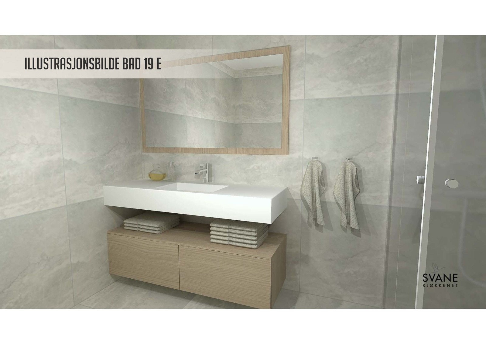 Illustrasjon bad/wc Galleribilde