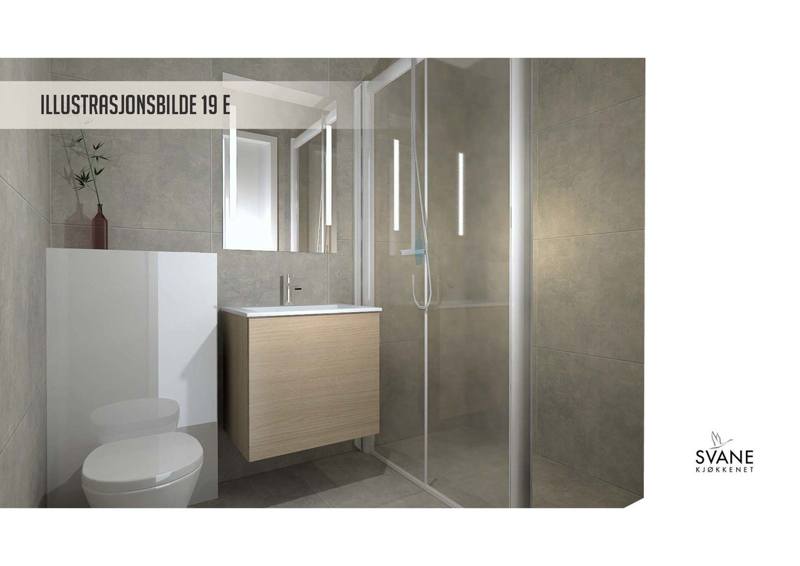 Illustrasjon bad/wc Galleribilde