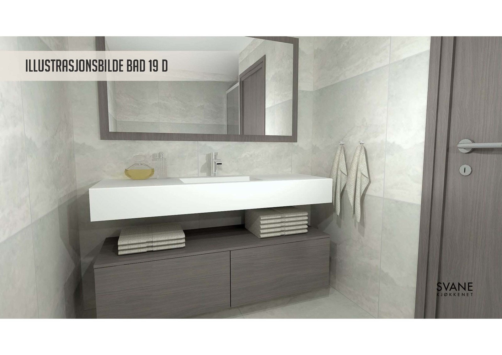 Illustrasjon bad/wc Galleribilde