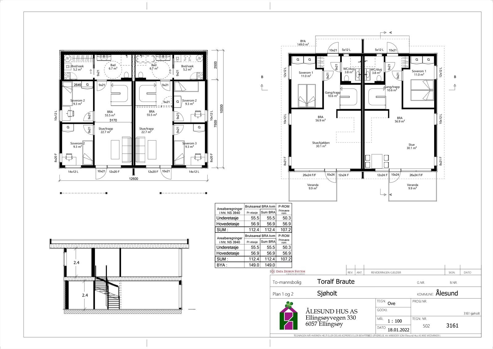 Plantegning. Galleribilde
