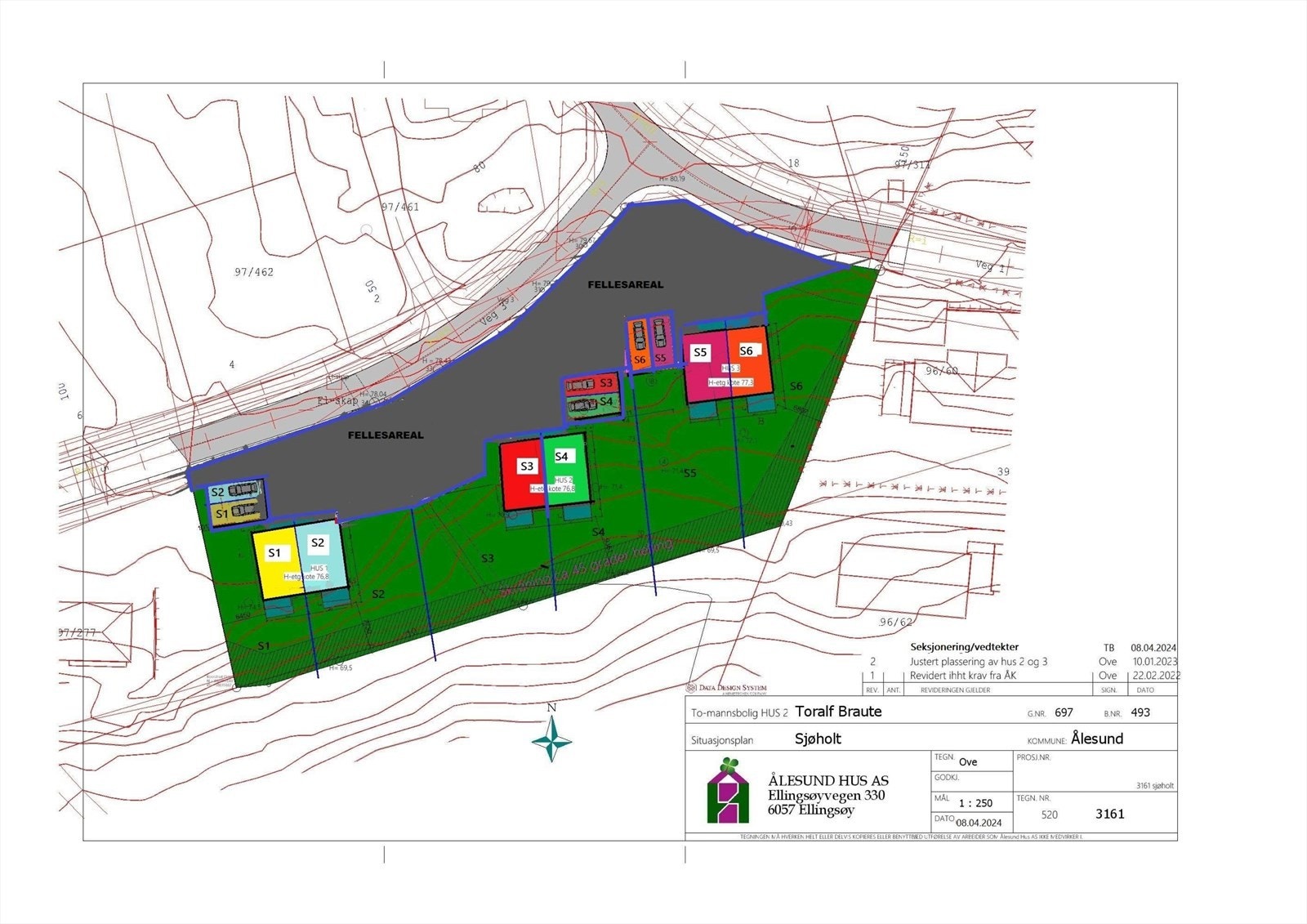 Seksjoneringskart Galleribilde