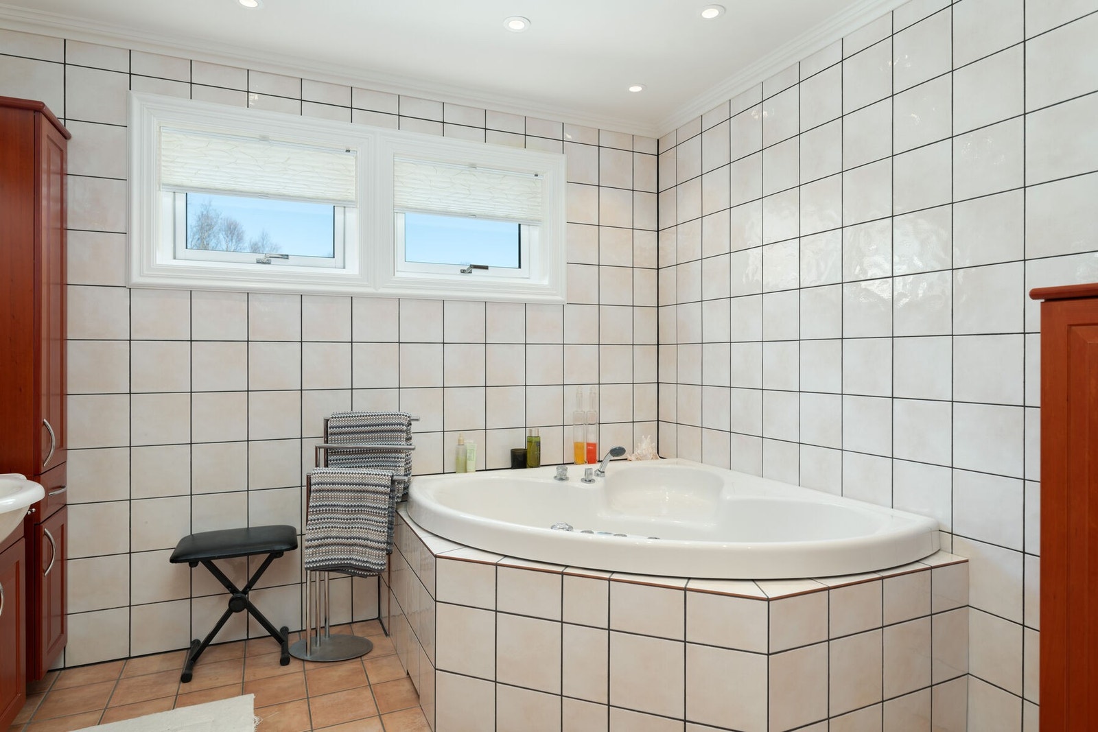 Spa badekar på badet. Galleribilde