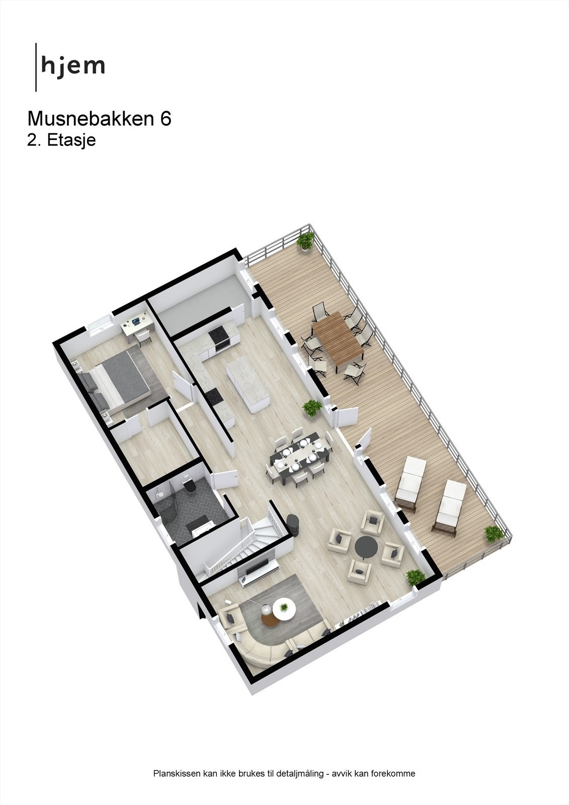 Musnebakken 6 - 3D - 2. Etasje Galleribilde