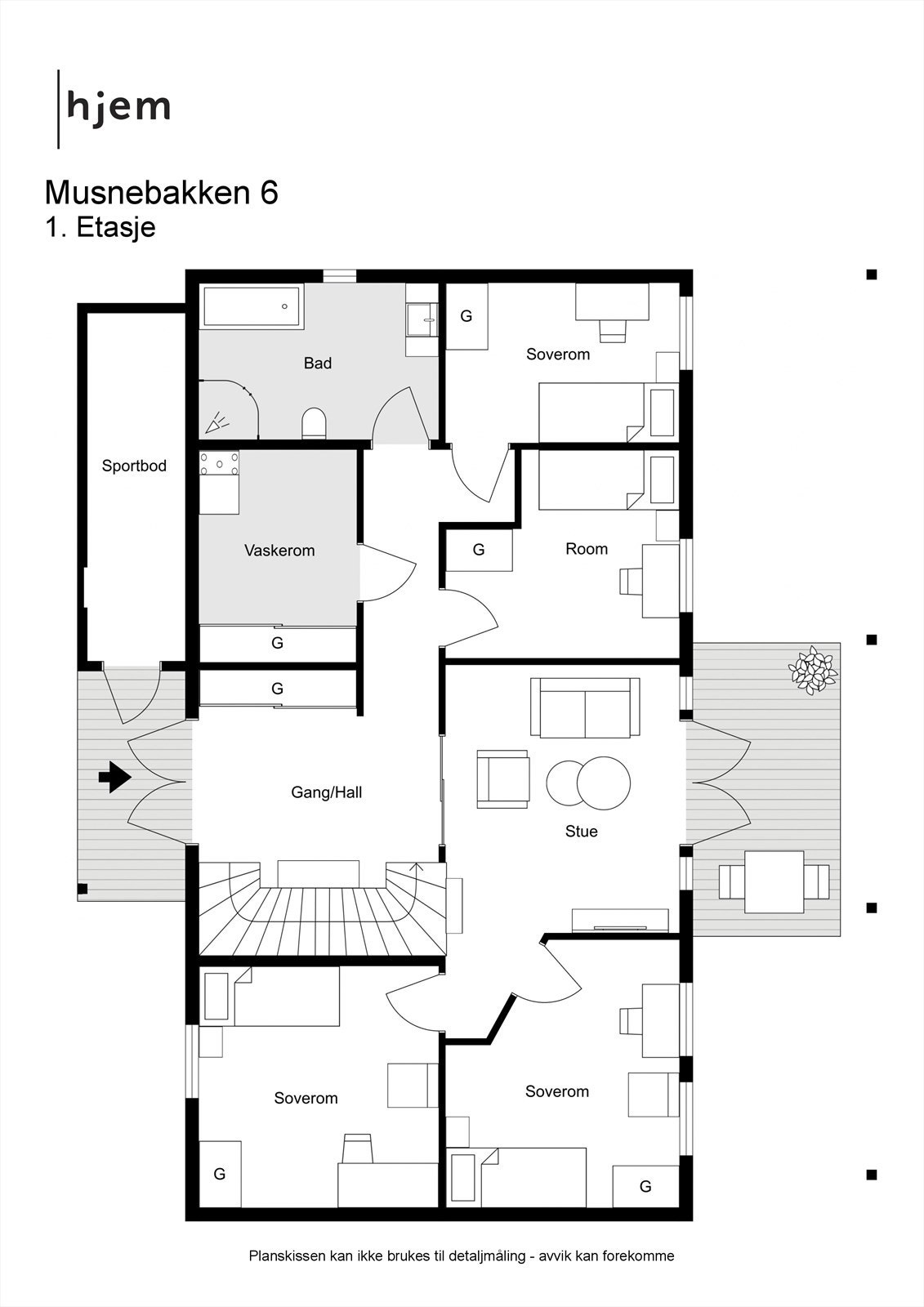 Musnebakken 6 - 2D - 1. Etasje Galleribilde