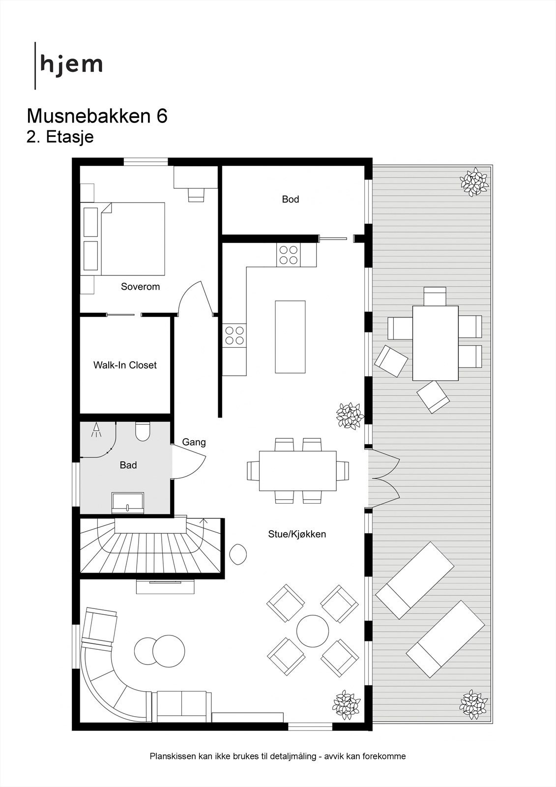 Musnebakken 6 - 2D - 2. Etasje Galleribilde