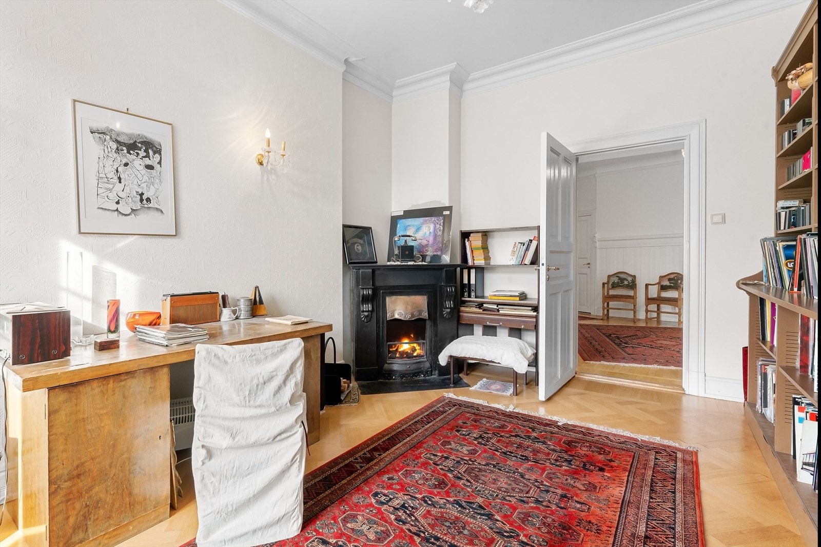 Rom som i dag benyttes som kontor men dette er også perfekt som et ekstra soverom. Galleribilde