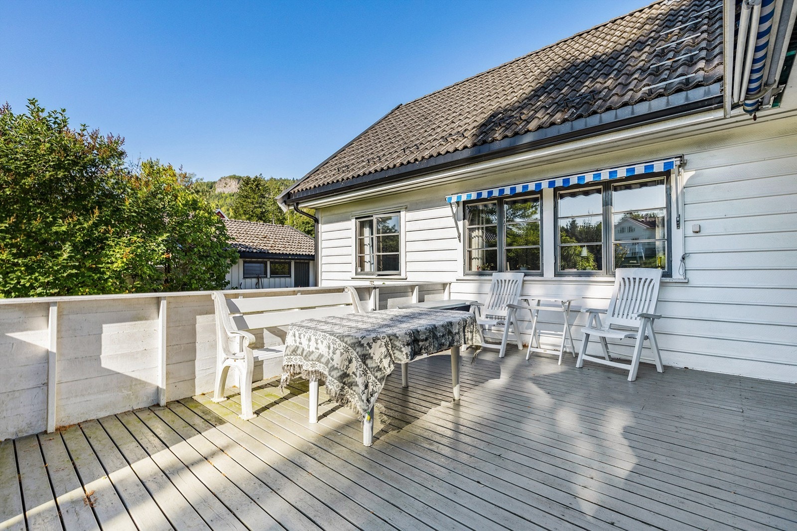 Det er montert markise. Galleribilde