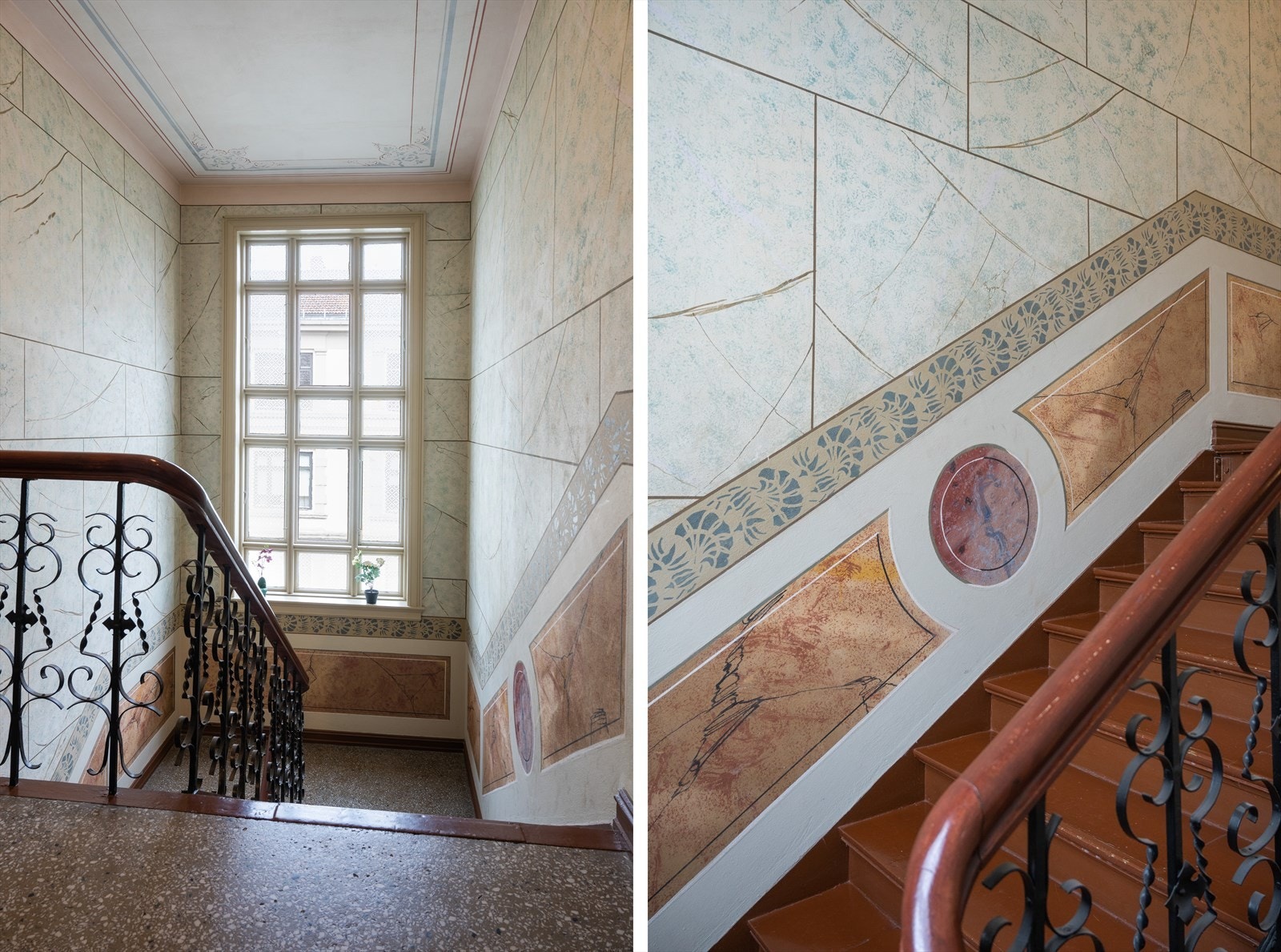 Klassisk og ærverdig trappeløp med særpreg. Galleribilde