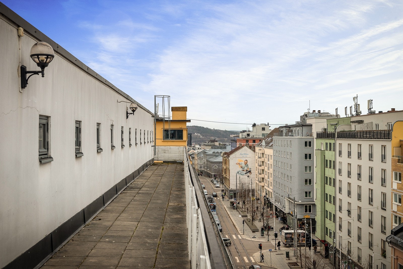 I byggets 8.etasje er det felles takterrasse med gode solforhold og flott utsikt Galleribilde