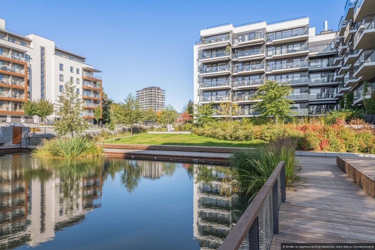 Leiligheten ligger fint til et et attraktivt boområde i vekst. Galleribilde