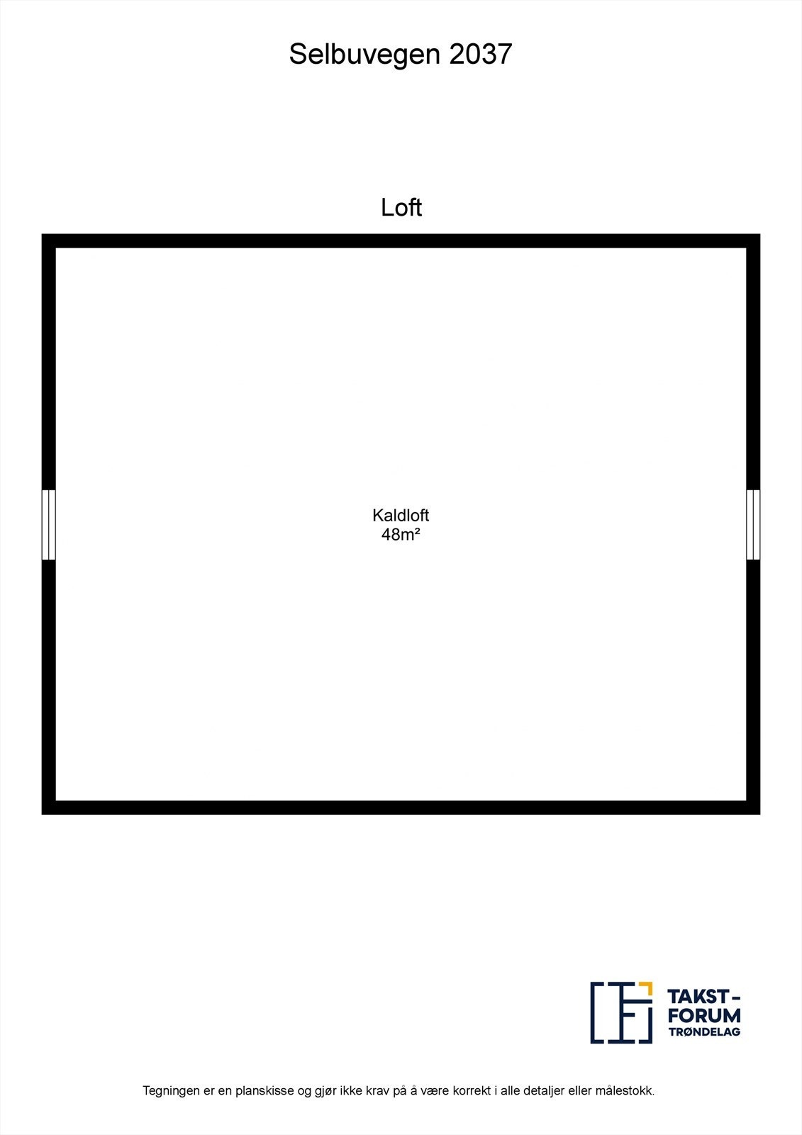 Planskisse loft Galleribilde