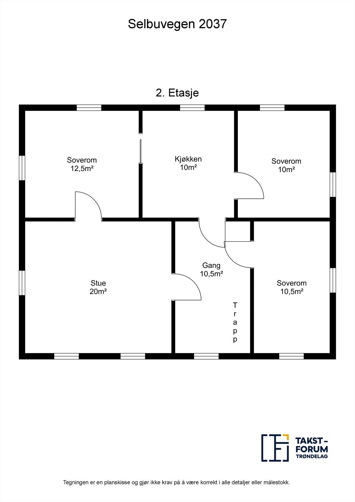 Planskisse 2. etasje Galleribilde