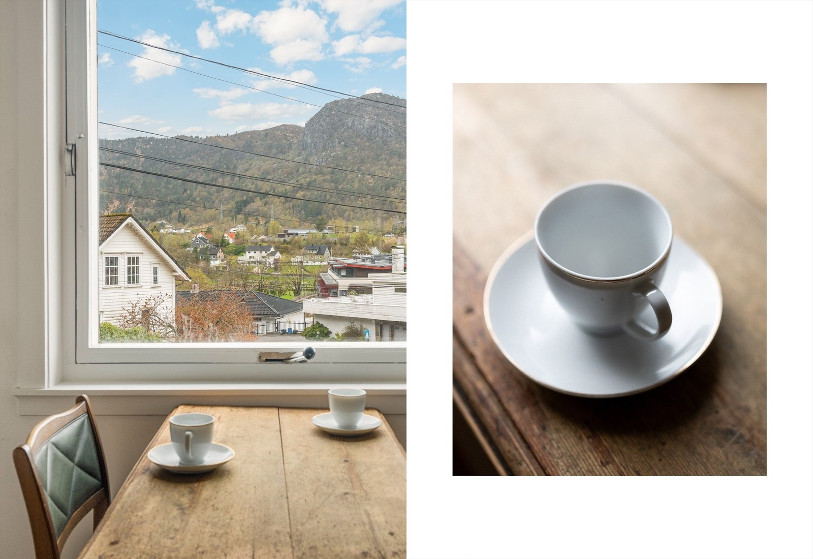 Her kan man nyte morgenkaffe med flott utsikt! Galleribilde