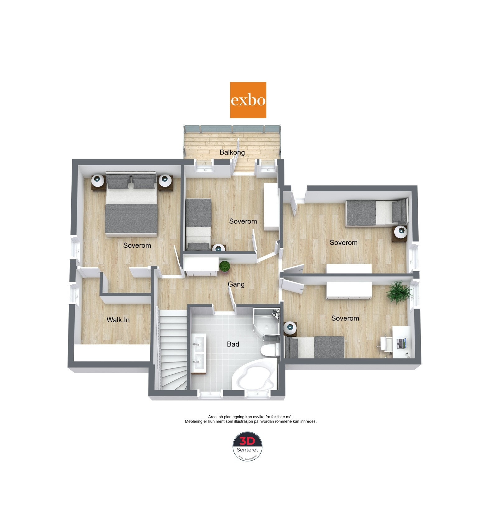 Plantegning 2.etasje Galleribilde