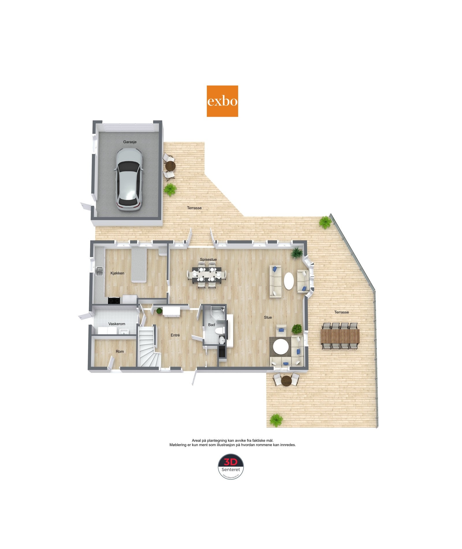 Plantegning 1.etasje Galleribilde