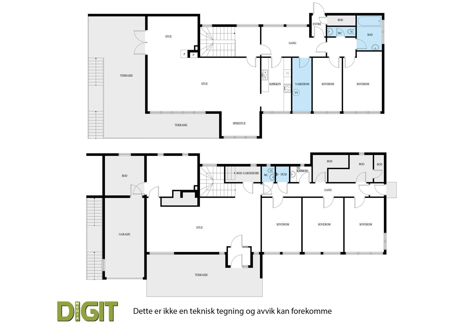 Billingstadåsen 3a - plantegninger Galleribilde