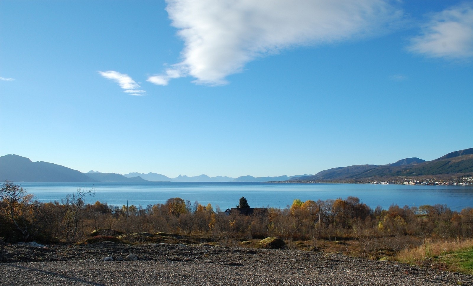 Panoramautsikt med sol fra morgen til kveld Galleribilde