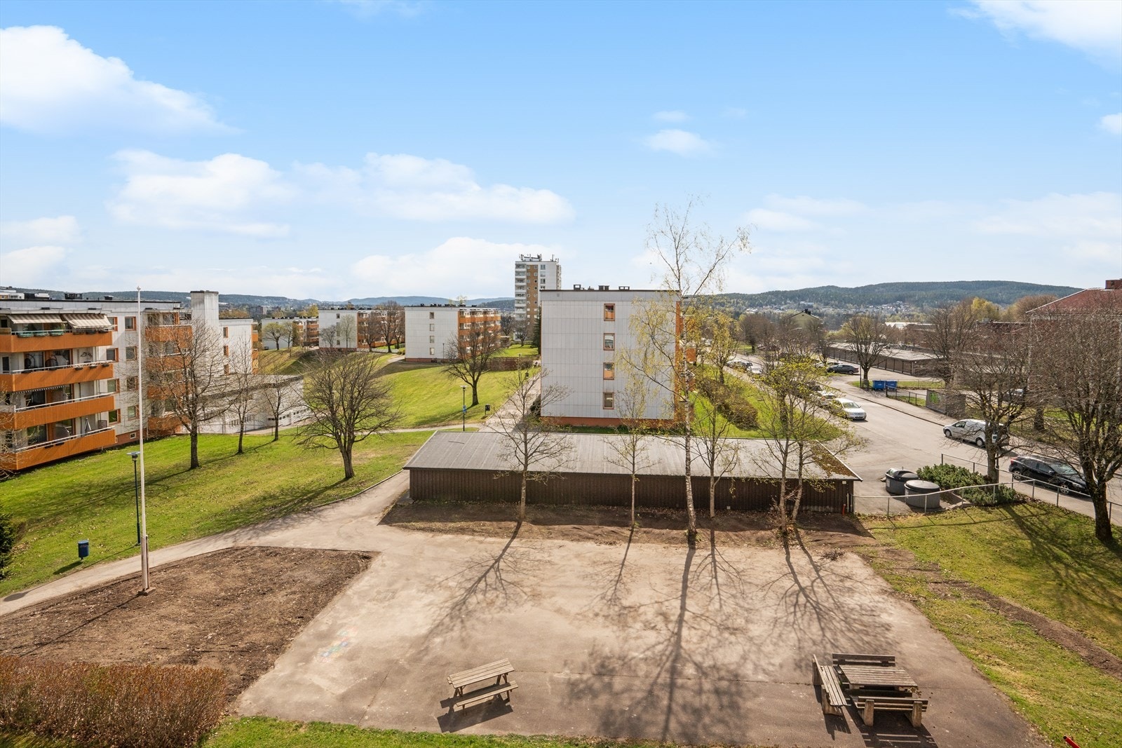 Utsikt fra balkongen Galleribilde