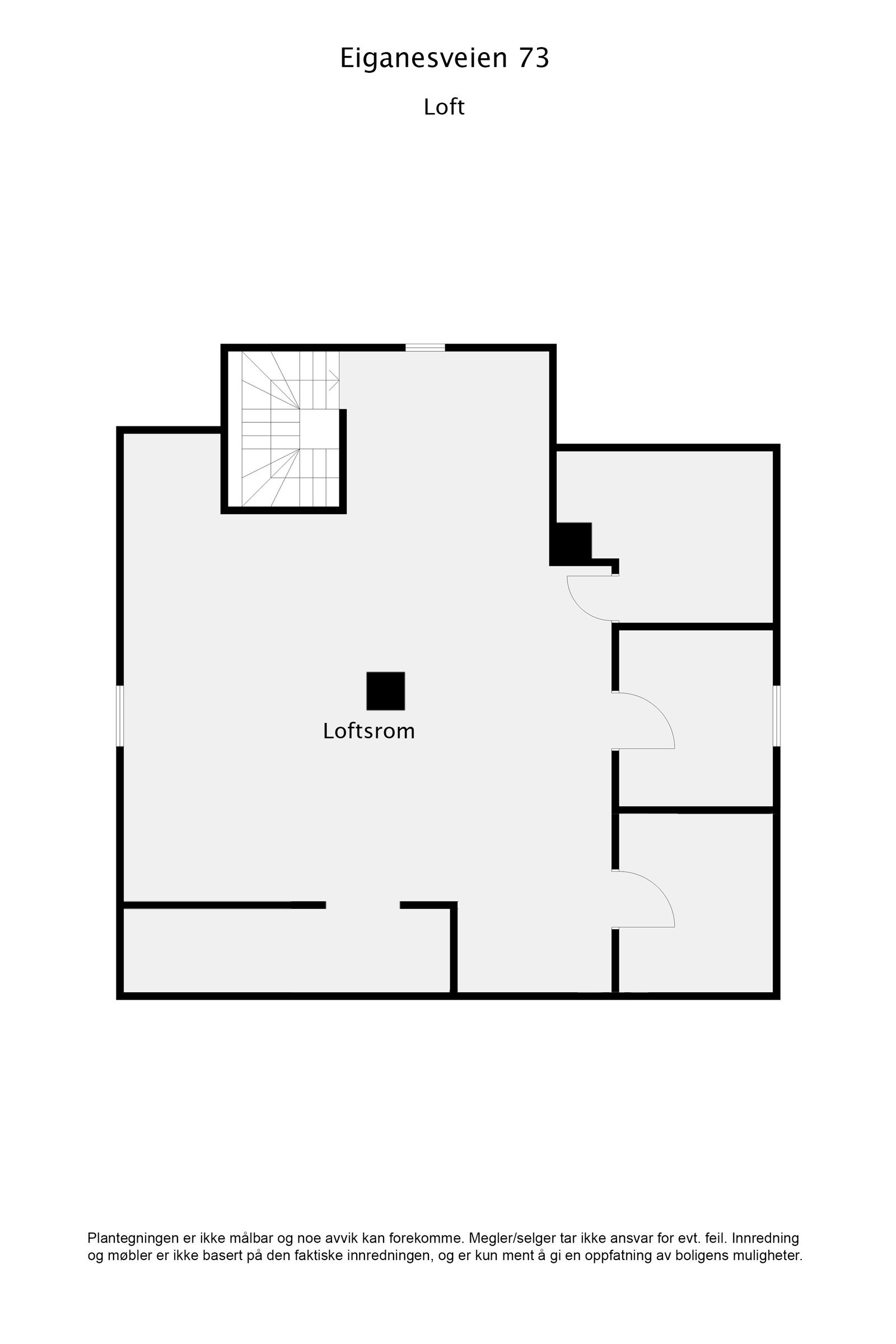 Plantegning loft Galleribilde