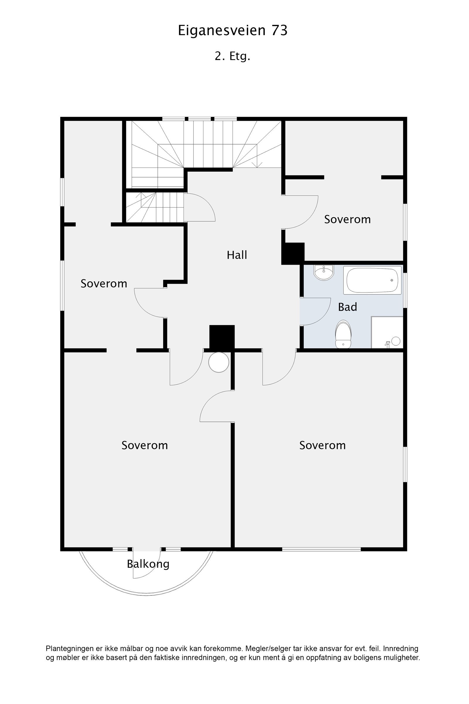 Plantegning 2. etasje Galleribilde
