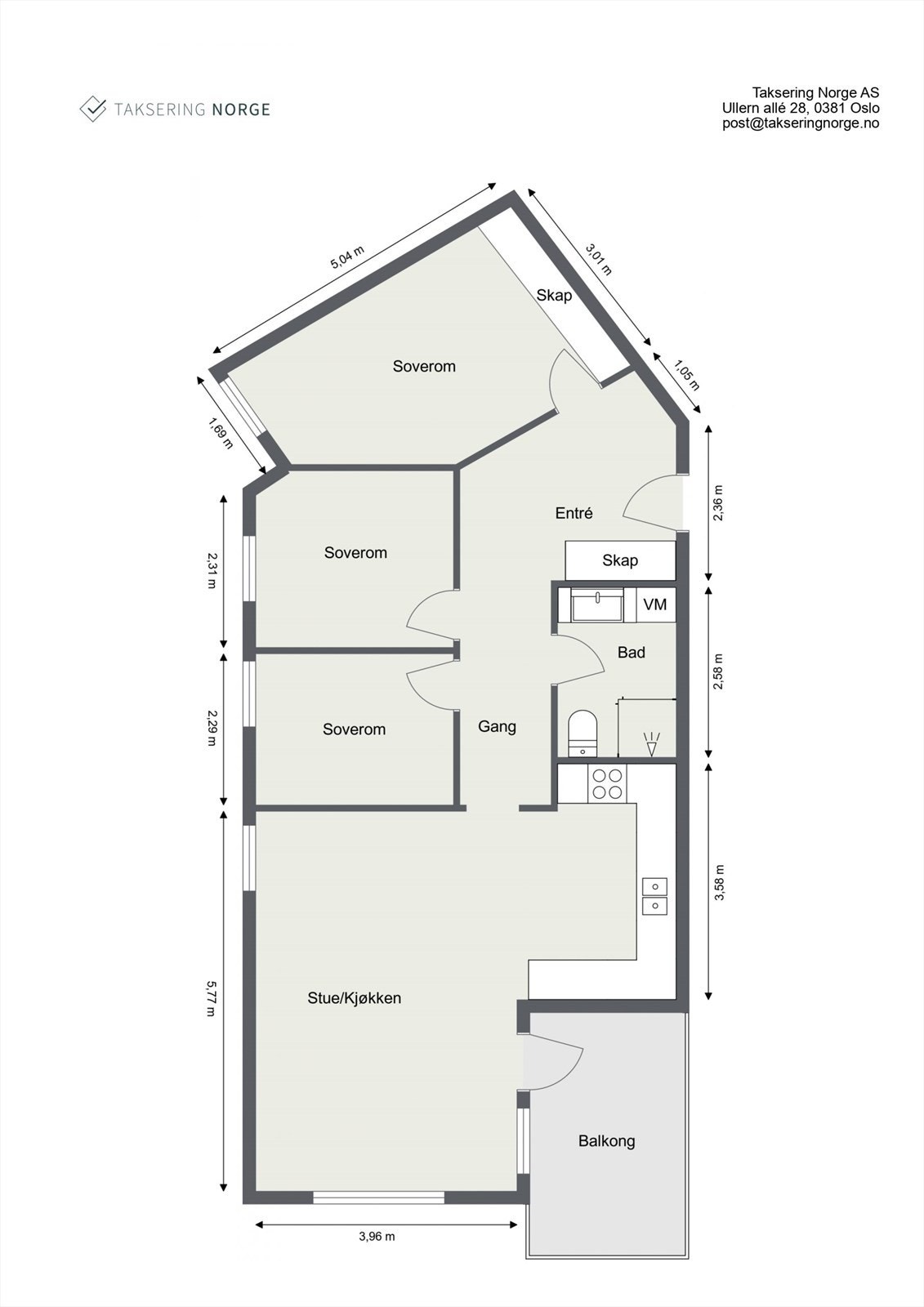 Leiligheten har en god planløsning og fin romfordeling Galleribilde