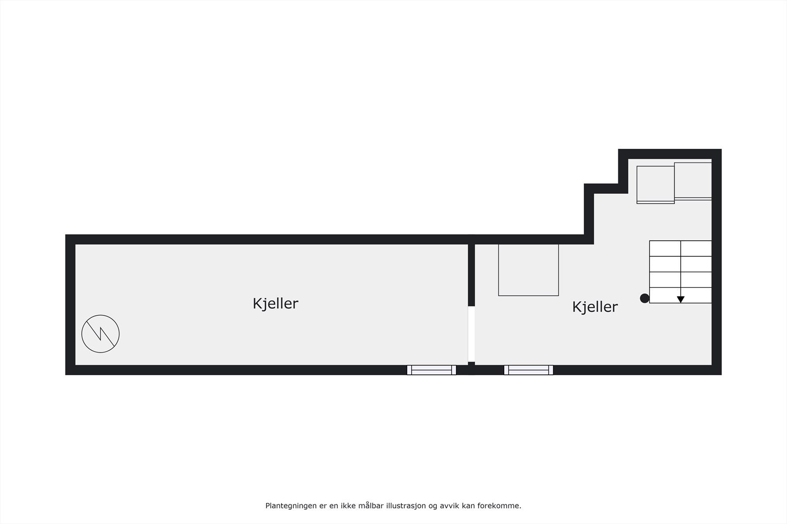 Plantegning kjeller Galleribilde