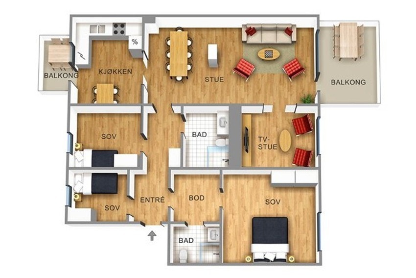 Plantegning. Galleribilde