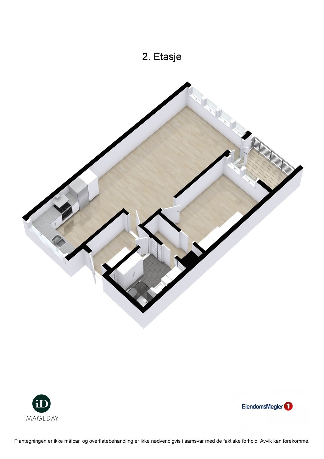 Plantegning 3D Galleribilde
