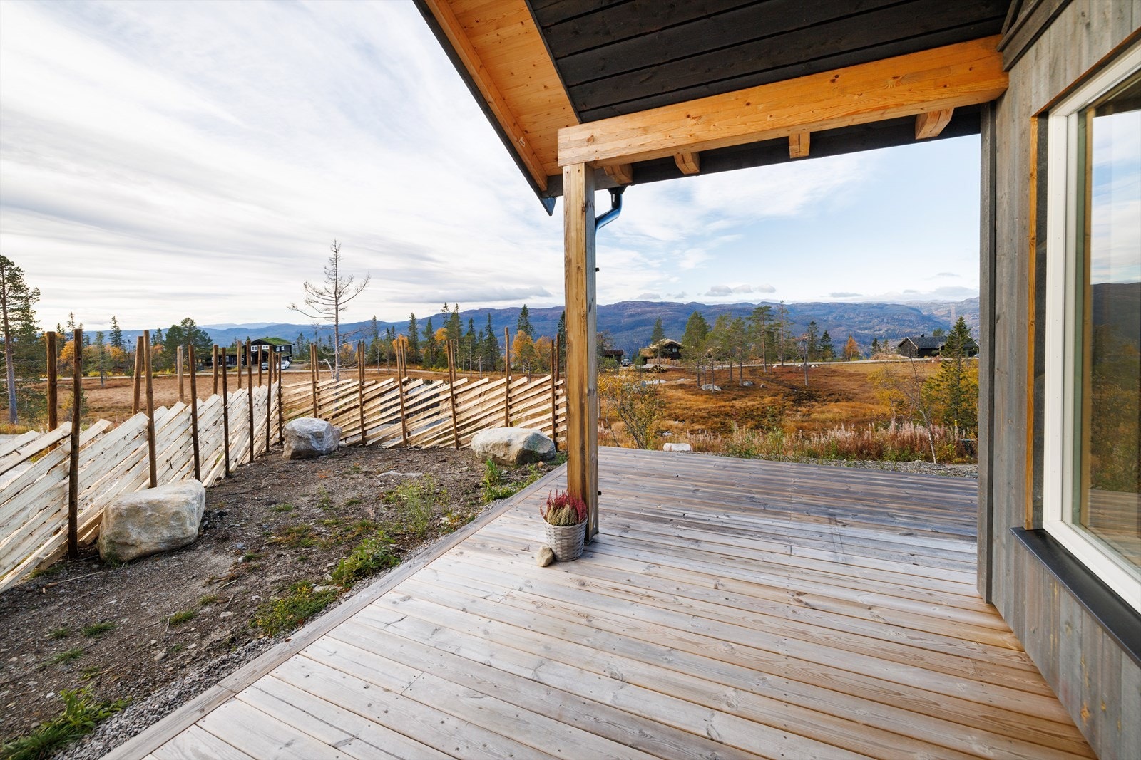 Fin utsikt fra terrassen Galleribilde