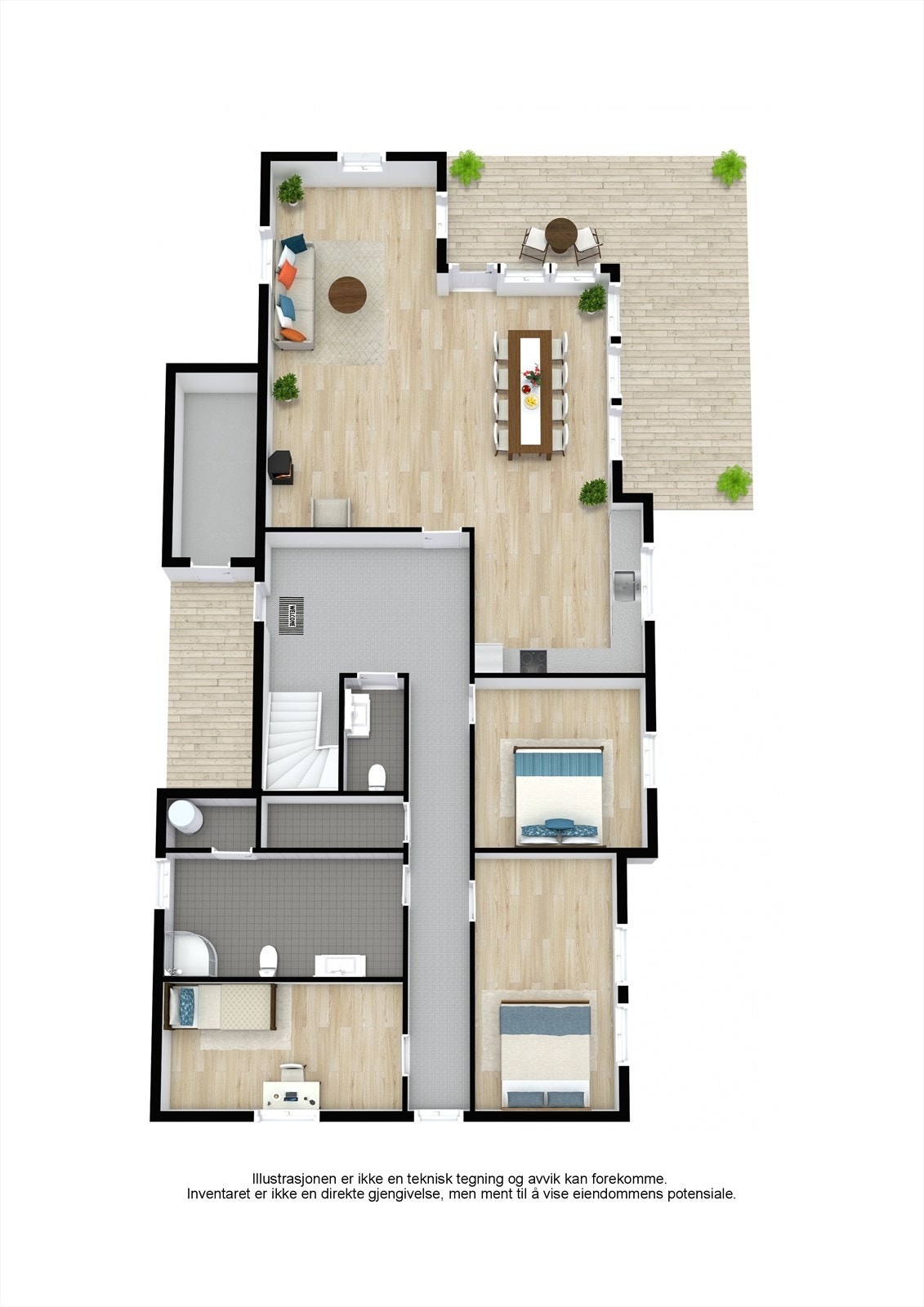 Plantegning 1. etasje. Galleribilde