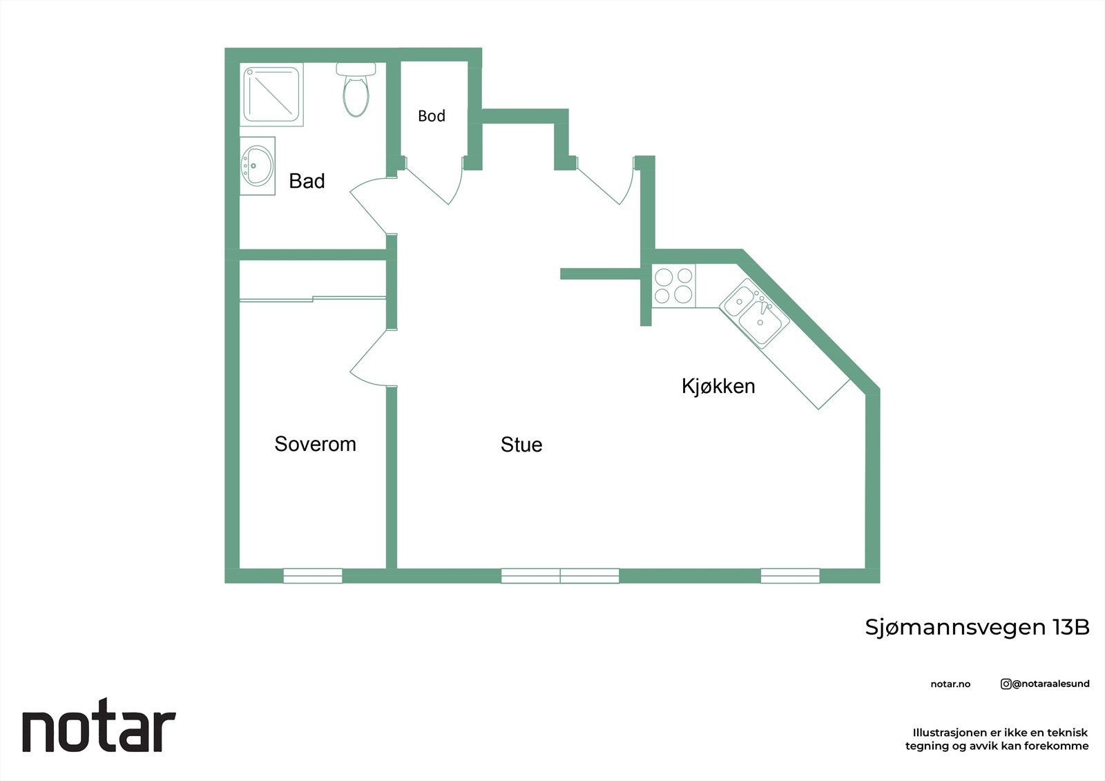 Plantegning Galleribilde
