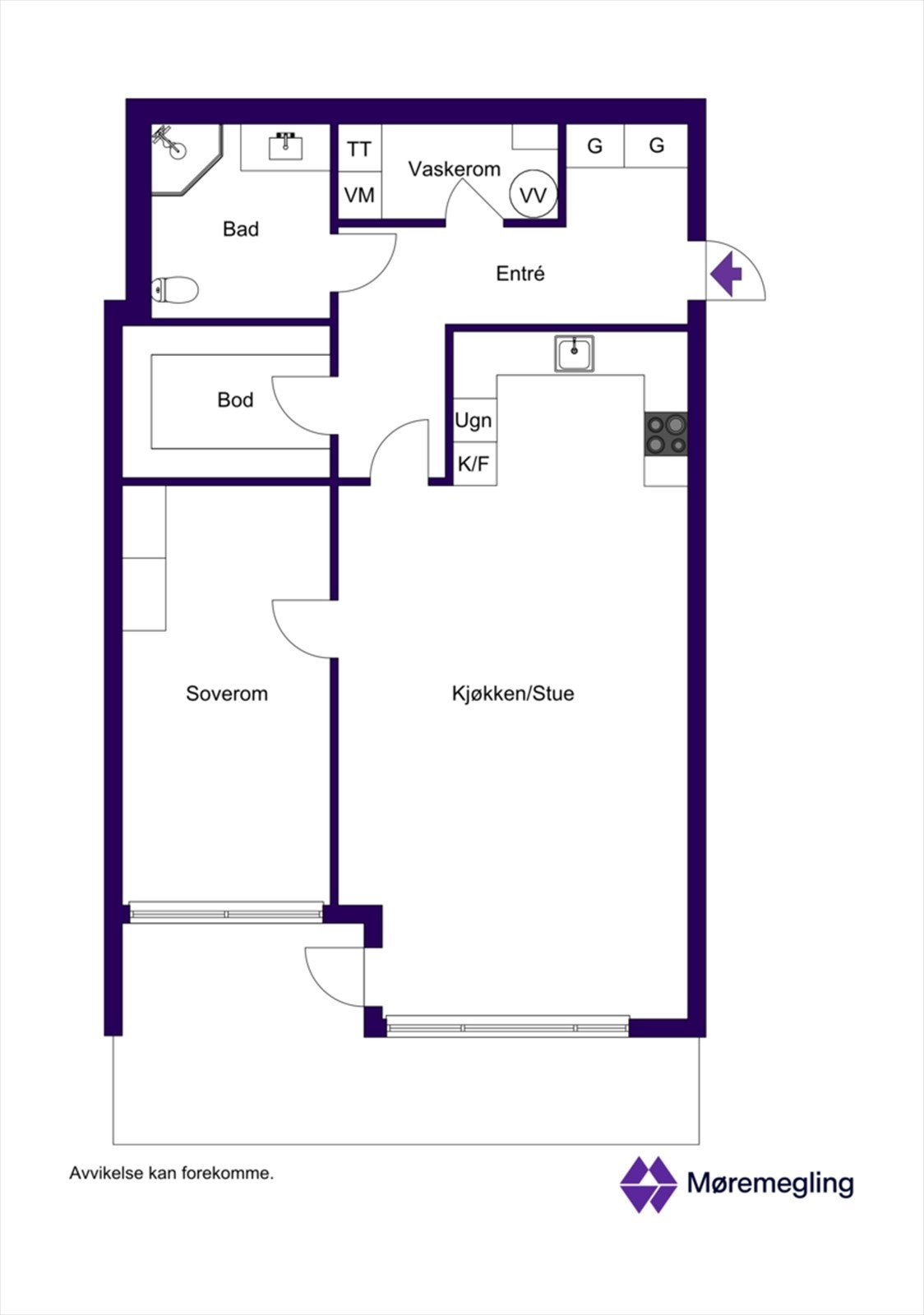 Plantegning 2D Galleribilde
