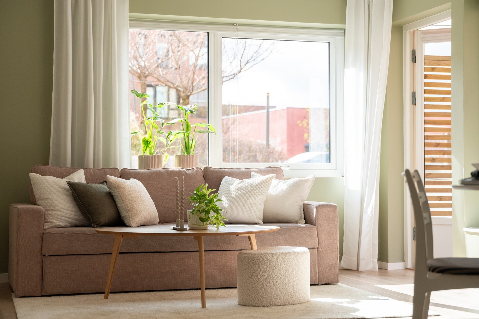 Her er det god plass til sofa med tilhørende møblement. Galleribilde