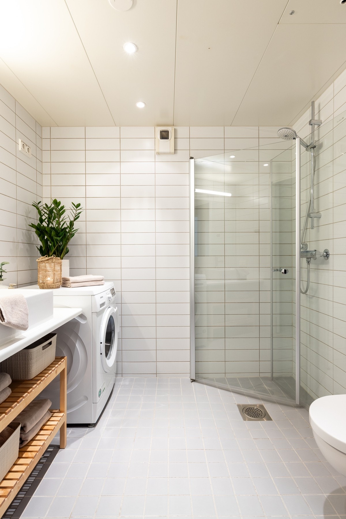 Det er i tillegg opplegg for vaskemaskin. Galleribilde