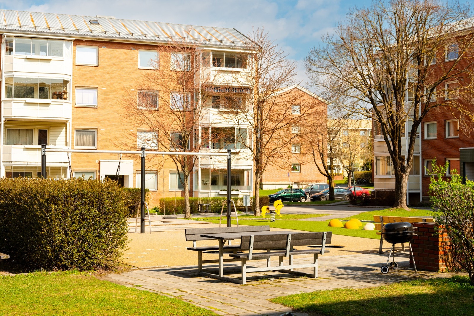 Fellesområdene er pent opparbeidet med bla. flere sittegrupper. Galleribilde