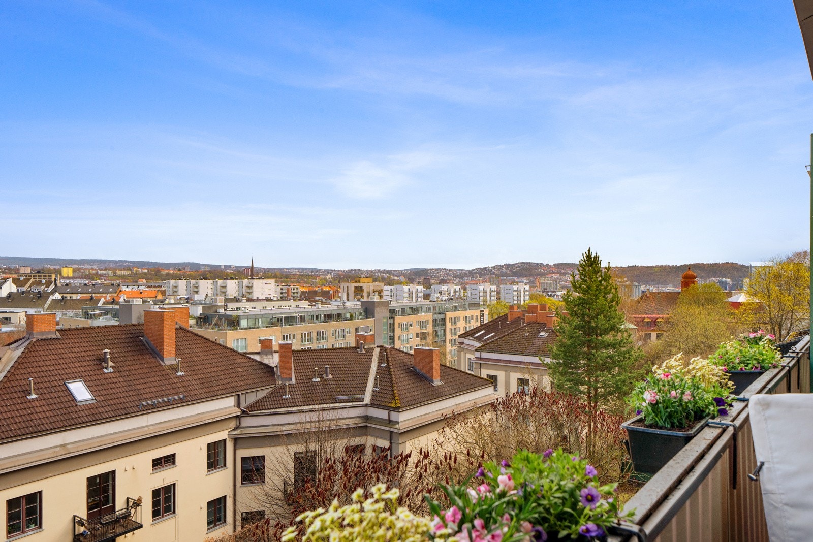 Denne utsikten er av de sjeldne å få midt i byen Galleribilde