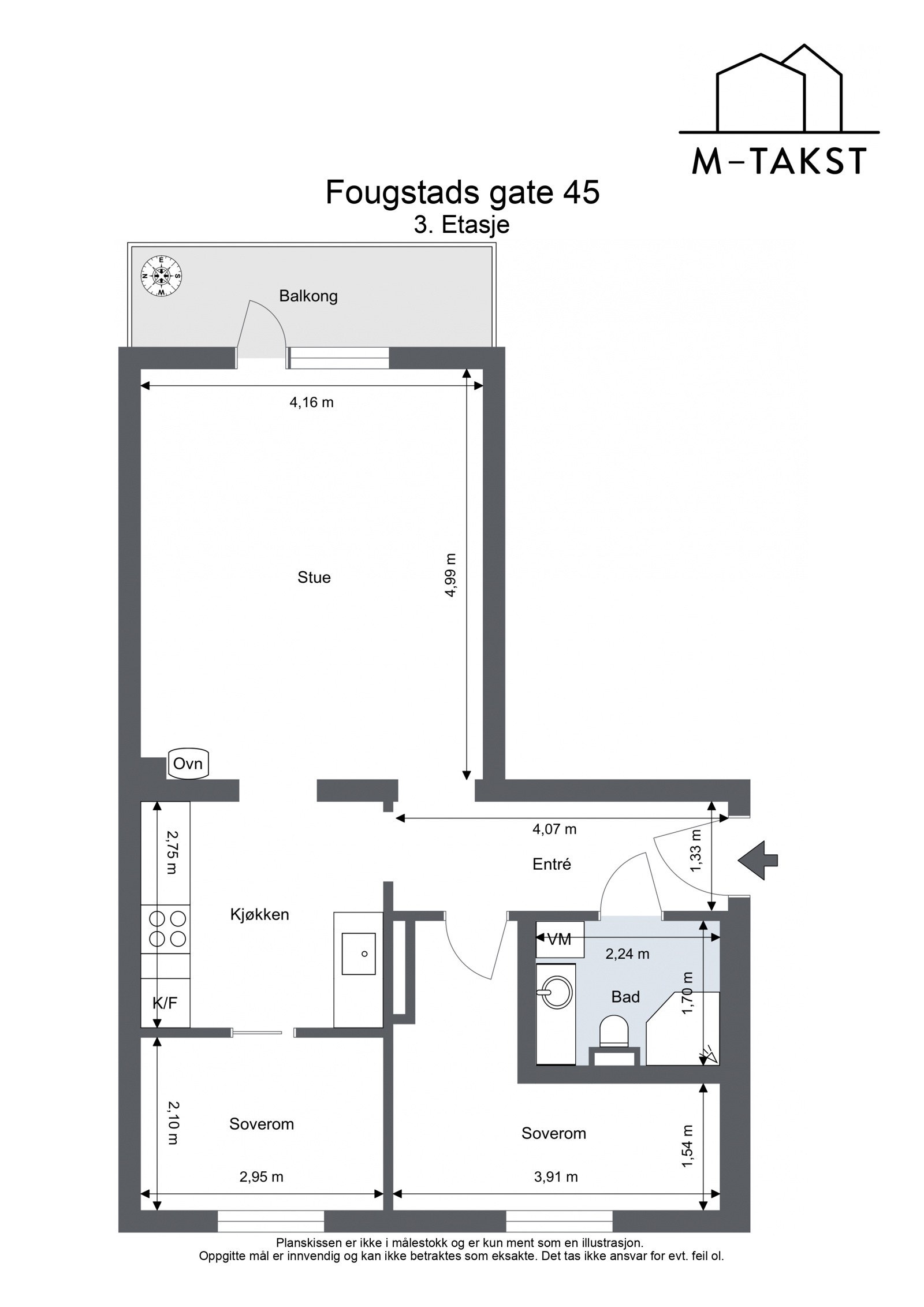 Plantegning for Fougstads gate 45 Galleribilde