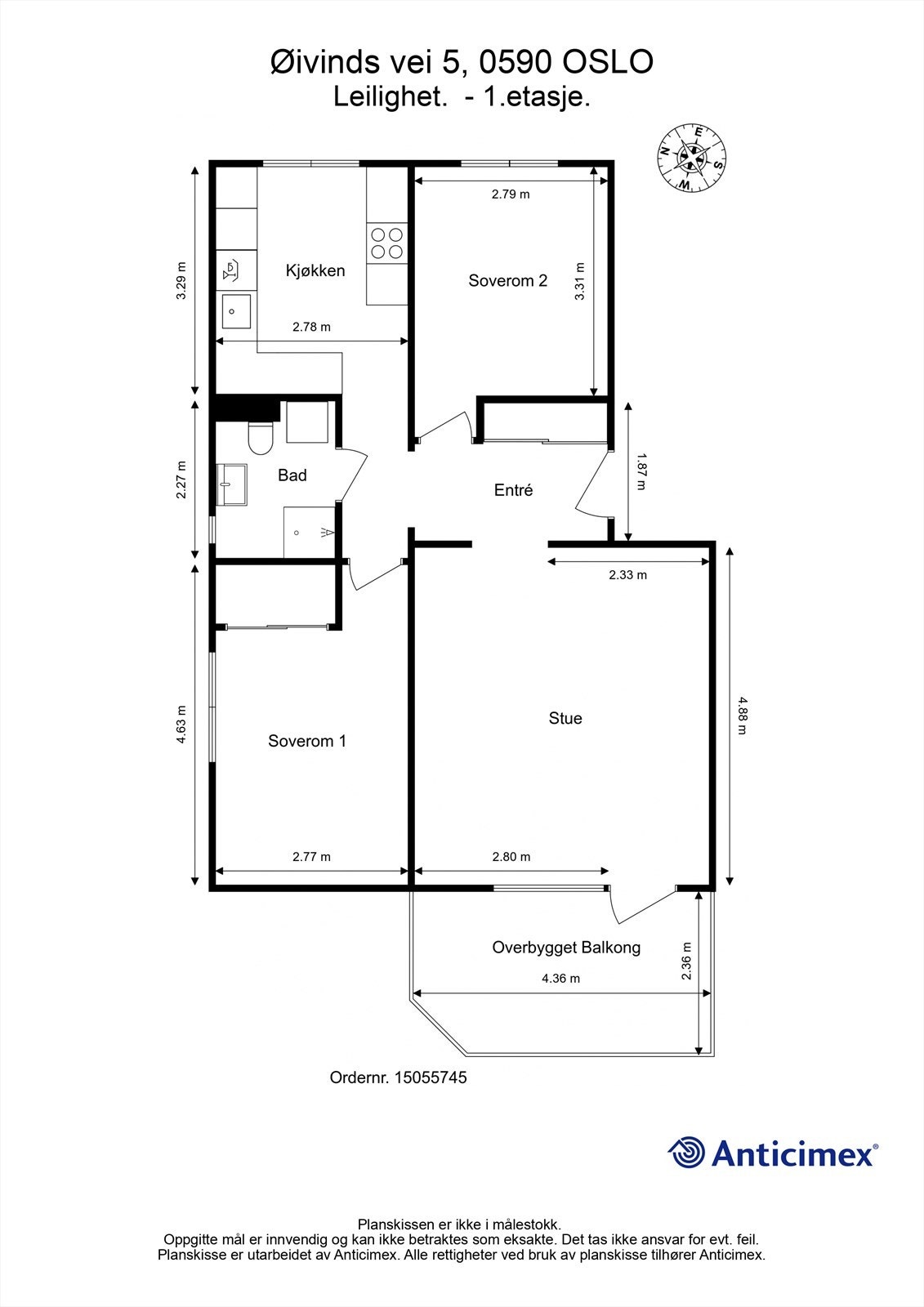 Plantegning Galleribilde