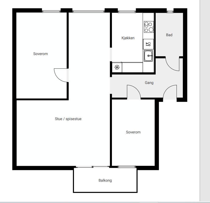 Plantegning Galleribilde