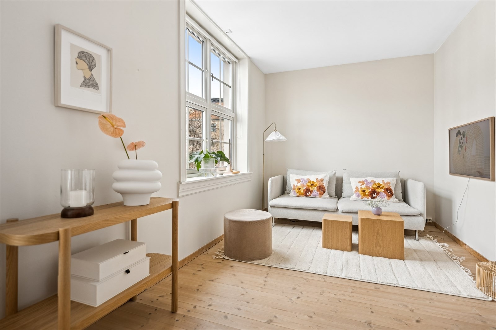 En delikat og luftig 1-roms på Rosenhoff. Galleribilde