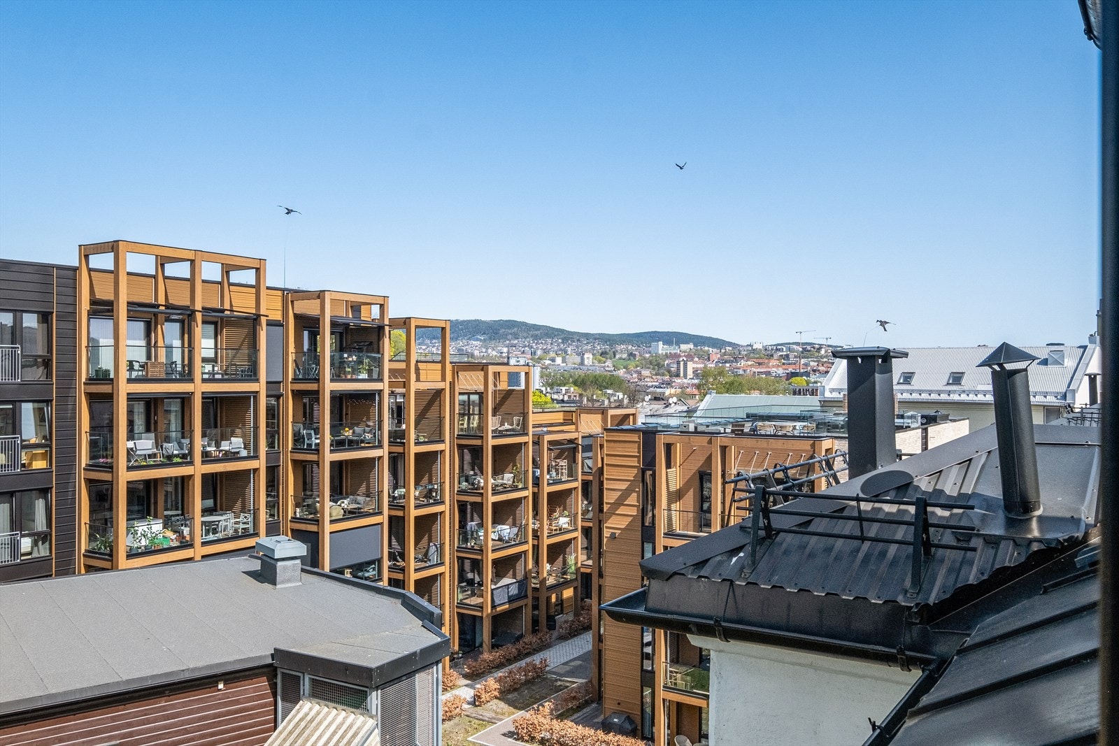 Fantastisk fri utsikt fra balkongen. Galleribilde