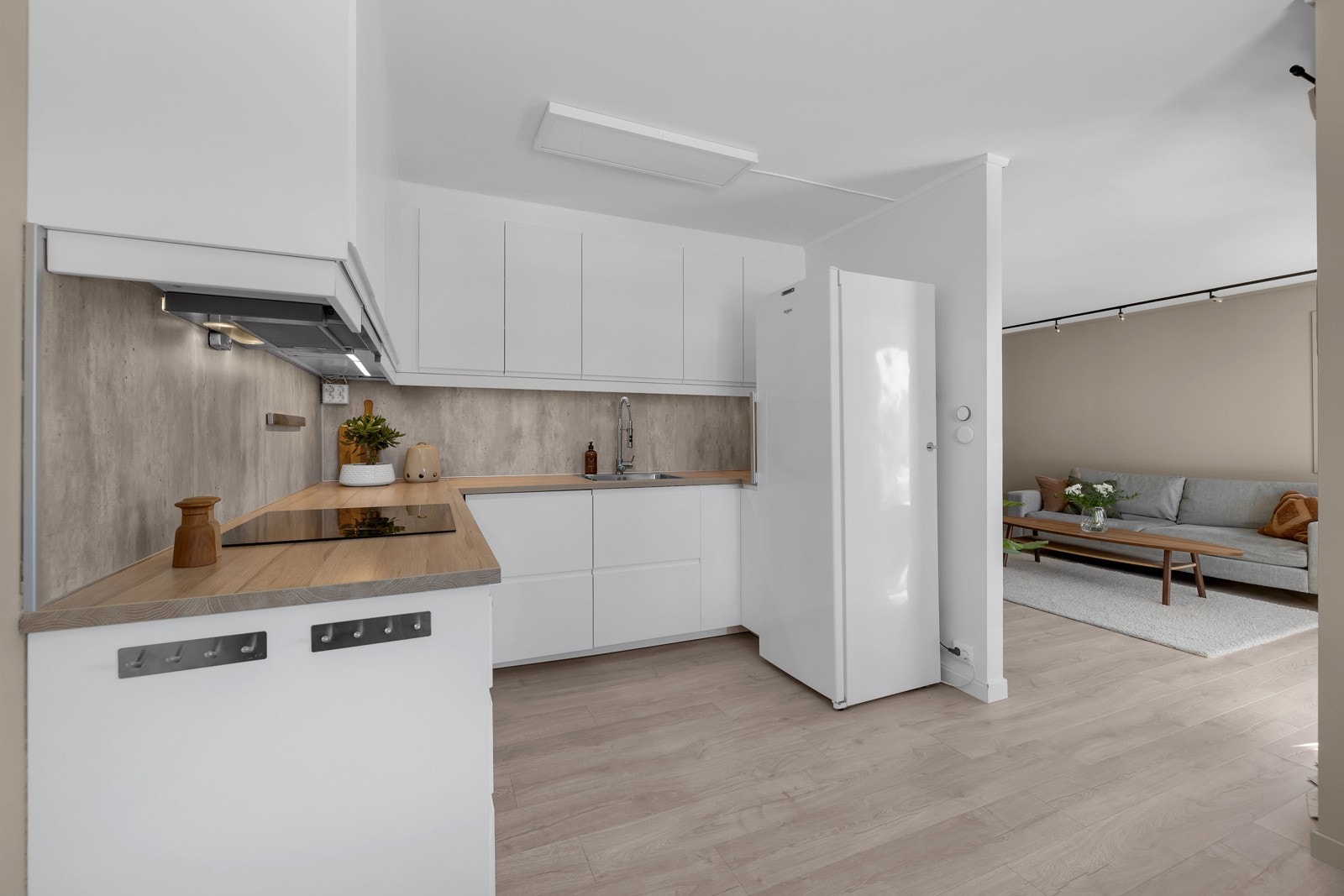 Kjøkkenet er tilbaketrukket og skjermet Galleribilde