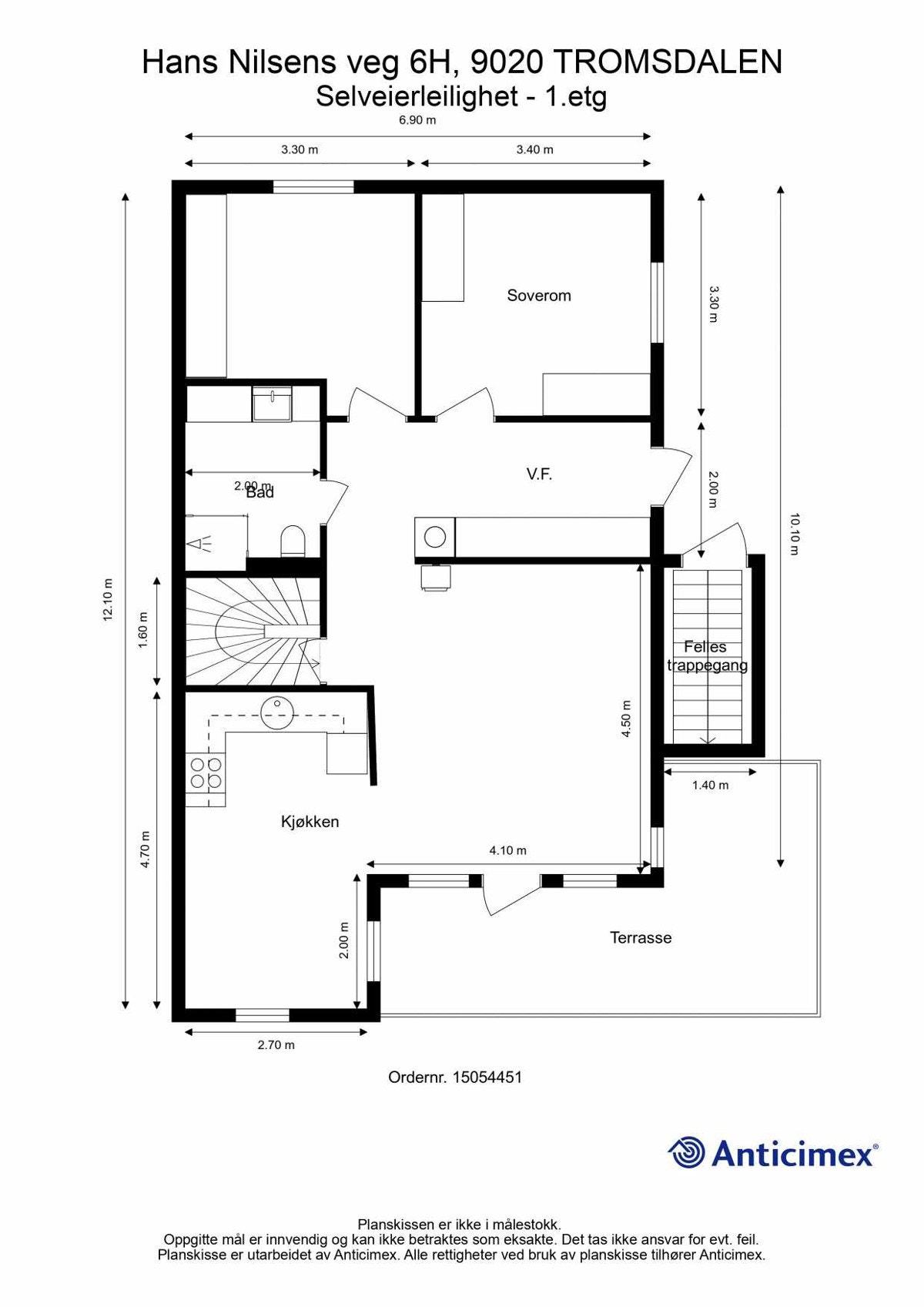 Plantegning 1. etasje Galleribilde