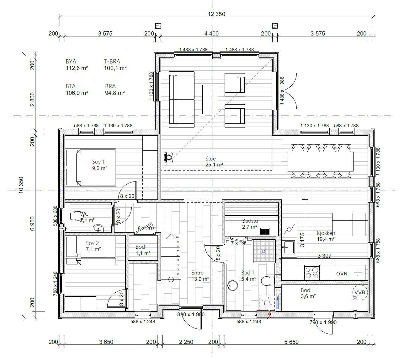 Grunnplan Galleribilde