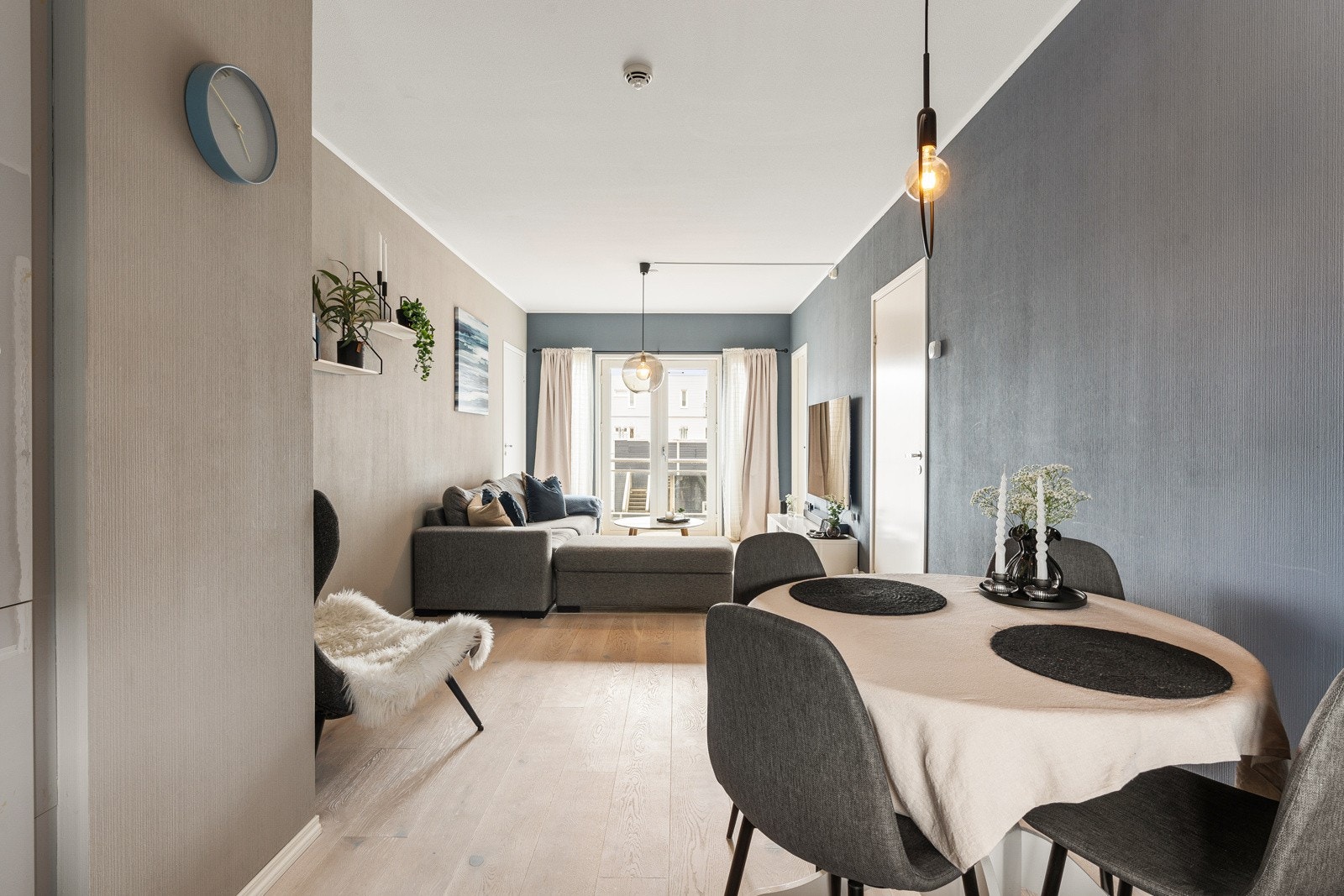 Leiligheten ligger i 3. etasje og har en god, gjennomgående og arealeffektiv planløsning Galleribilde