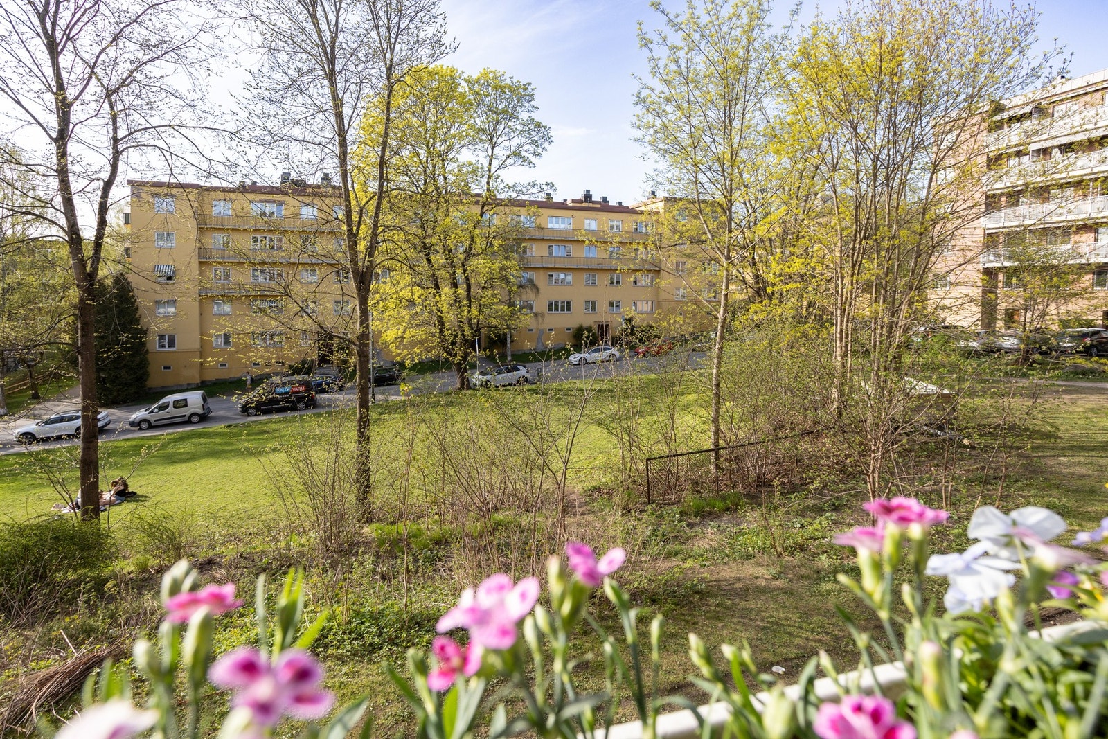 Balkongen ligger også usjenert til, med grønt utsyn og uten innsyn Galleribilde