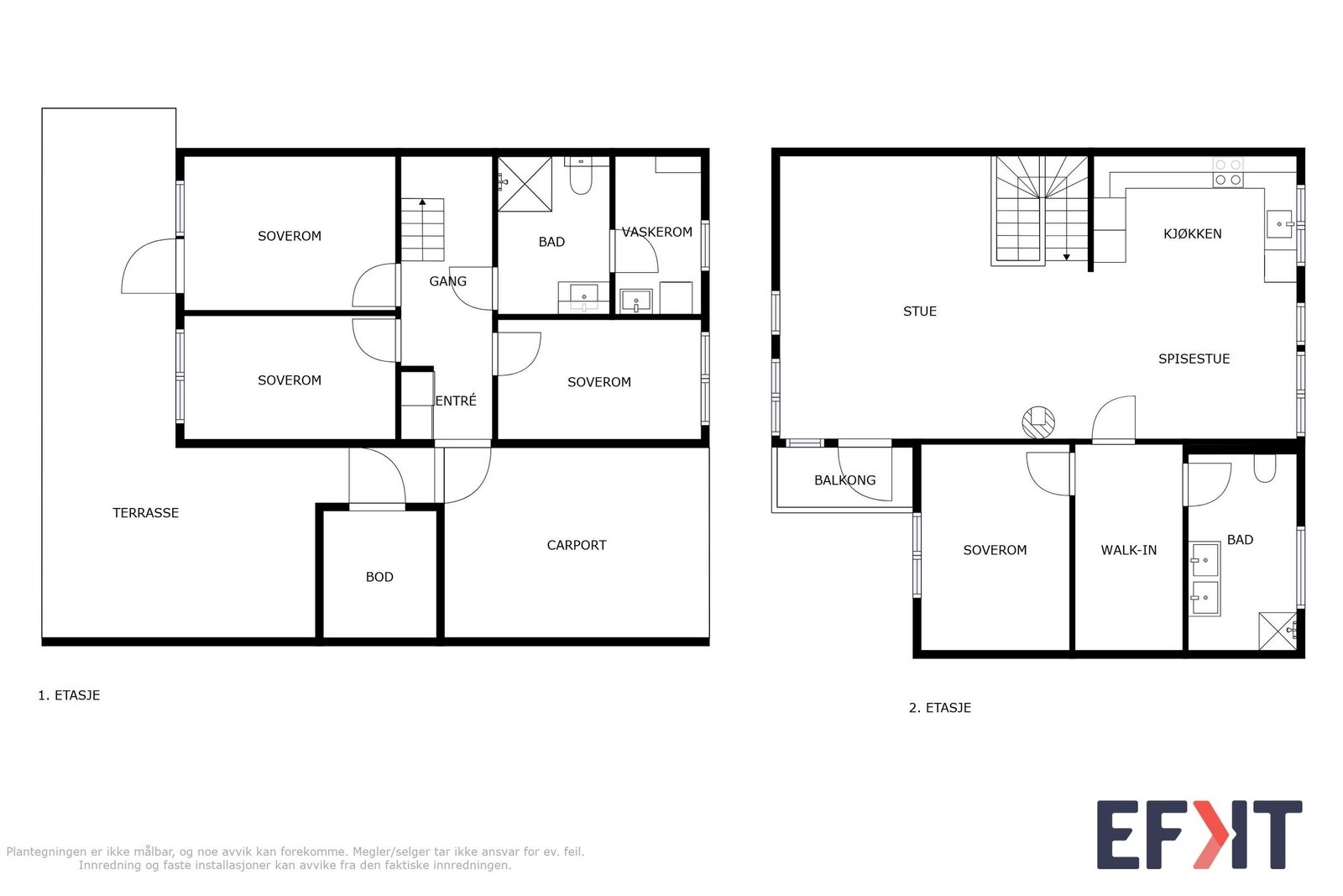 Planlø 1 og 2 etg Galleribilde