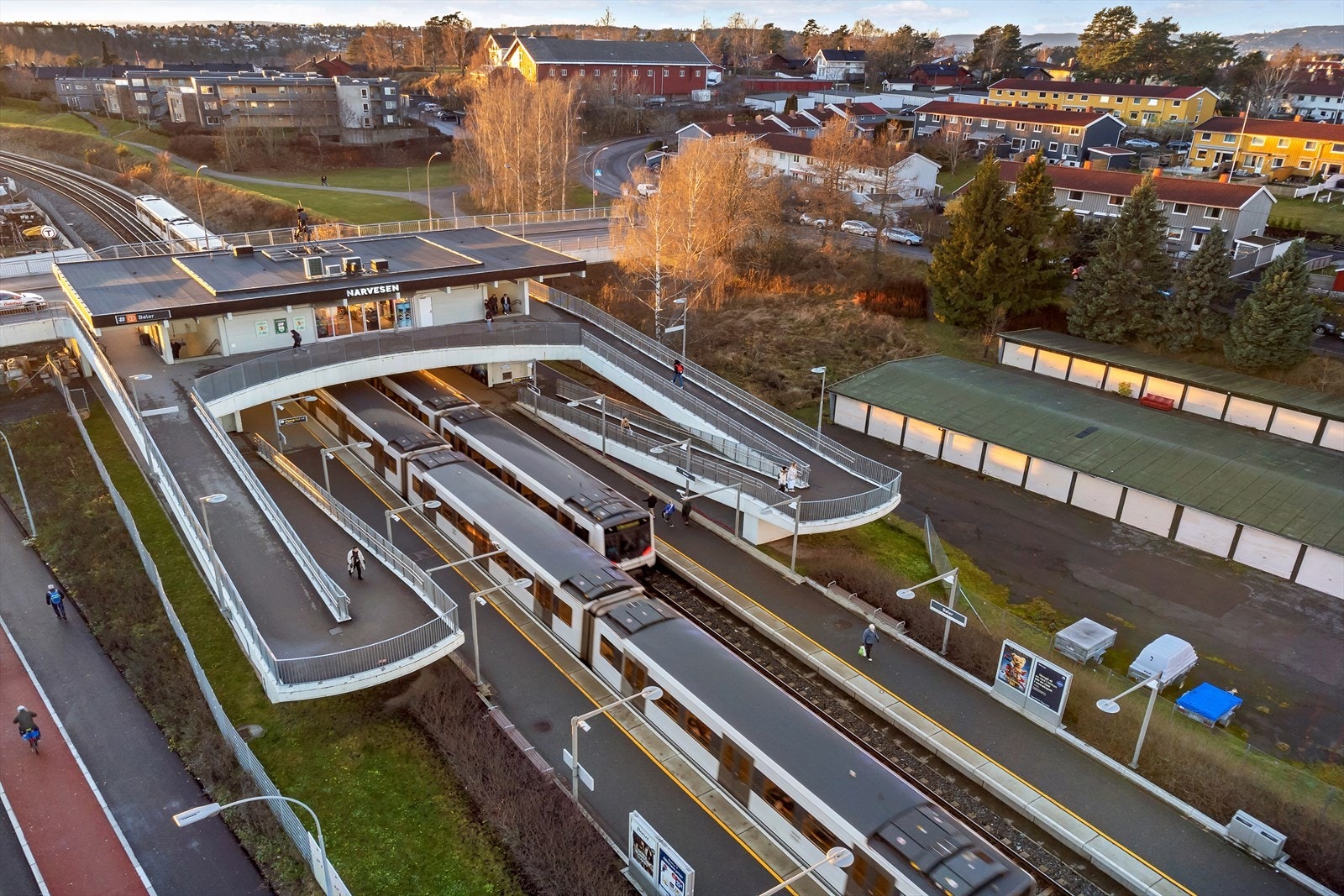 Bøler T-bane med hyppige avganger til Oslo sentrum Galleribilde