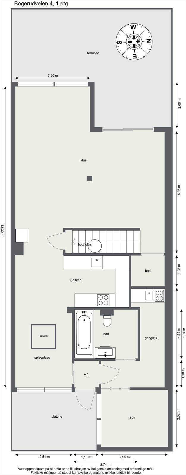 Plantegning 1.etasje Galleribilde