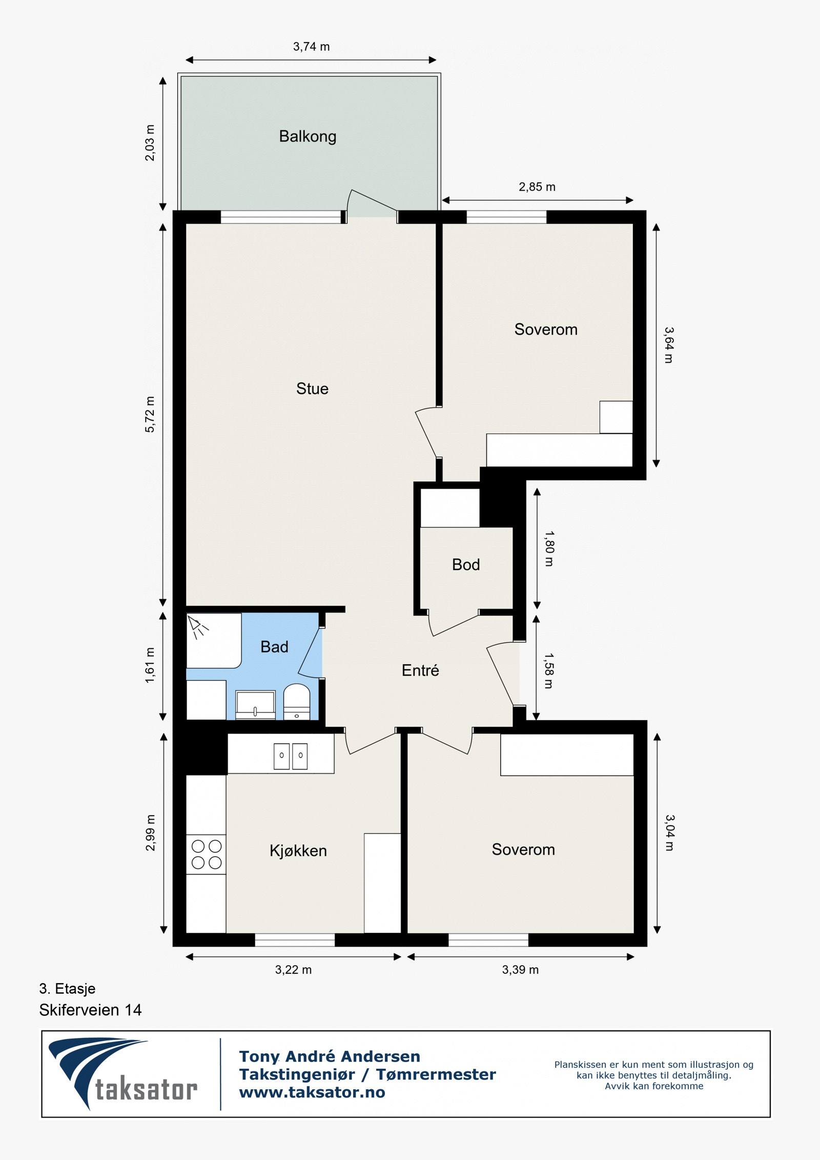 Plantegning Galleribilde